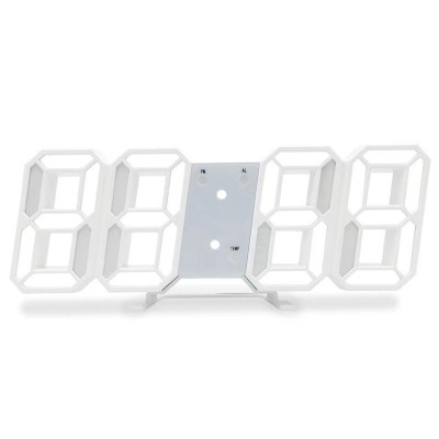 [ Hàng chính hãƞg ]Đồng hồ LED 3D treo tường, để bàn thông minh Smart Clock đồng