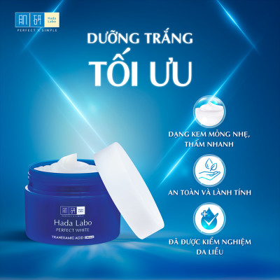 Kem dưỡng trắng Hada Labo Perfect White Tranexamic Acid Cream 50g