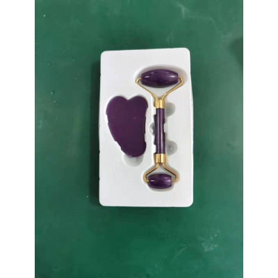 Cây Lăn Mặt Massage tăng kèm Ván Guasha Bằng Đá Cạo Mát Xa (Xả Kho)