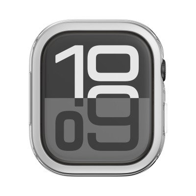 Ốp Case PC Trong Suốt Viền Màu cho Apple Watch Series 10 Size 42mm/46mm - Hàng Chính Hãng