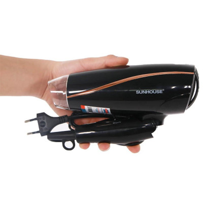 Máy sấy tóc Sunhouse SHD2306, Công suất 1200W, Có 1 công suất sấy lạnh và 2 công suất sấy nóng, Bảo hành 12 tháng