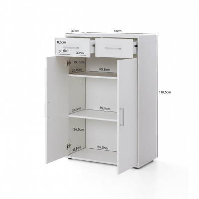 Tủ để tài liệu gỗ công nghiệp SMLIFE Frank