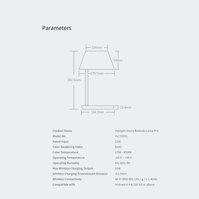 Đèn bàn/ Đèn ngủ LED thông minh Yeelight Staria YLCT02YL - Hỗ trợ Homekit - Hàng chính hãng