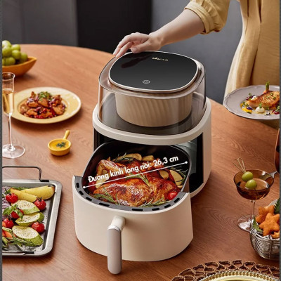 Nồi chiên không dầu Bear QZG-F15G1 (6 lít) - Hàng chính hãng 