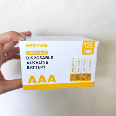Hộp 48 Pin kiềm Beston Alkaline AA AAA 1.5V cho Micro karaoke, đồ chơi , điều khiển
