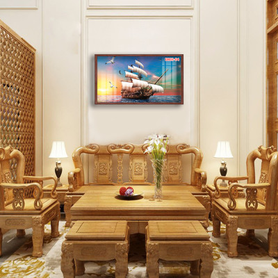 D803 01 Tranh kính Thuận Buồm Xuôi Gió