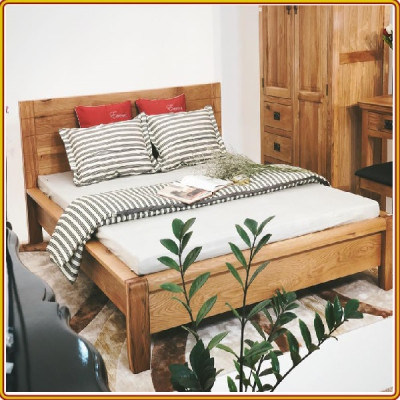 Giường ngủ Tundo kiểu Nhật chân bo 215 x 175 x 90 cm