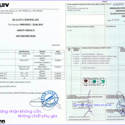 Nước hoa kẹp cửa gió điều hòa Areon Platinum Car Lux