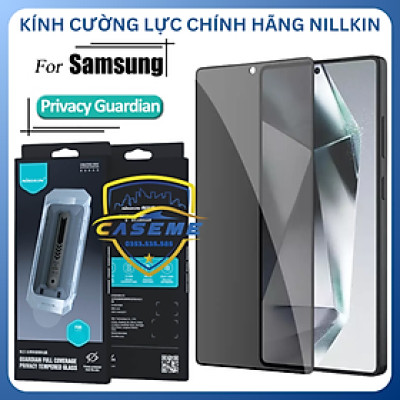 Kính Cường Lực Dành Cho Samsung Galaxy S25 Ultra Full Màn Hình Chống Nhìn Trộm Nillkin Guardian  - Hàng Nhập Khẩu