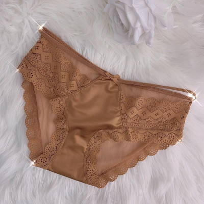 Combo 5 Quần Lót Nữ Thun Lạnh Phối Ren Dây Eo Mã 1712 – Mát Lạnh, Êm Ái, Quyến Rũ