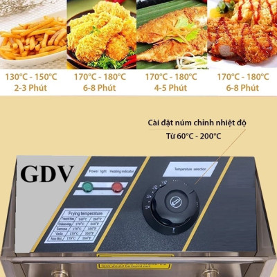 Nồi Chiên Nhúng Điện Ngập Dầu GDV Y06L (6 lít) - Hàng Chính Hãng