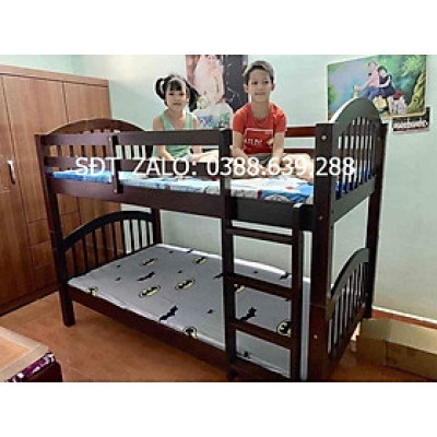 Giường 2 Tầng Gỗ Tự Nhiên 030 (Nâu)