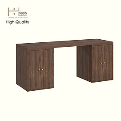 HAPPY FURNITURE , Bàn làm việc 4 cửa mở - DALEY , BAN_157 , 180cm x 59cm x 75cm DxRxC