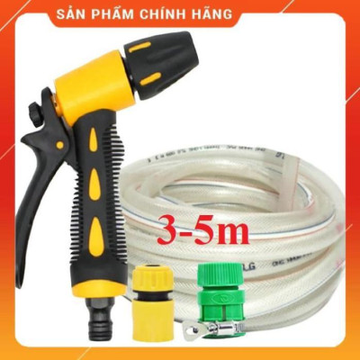 ️ Bộ dây vòi xịt nước rửa xe, tưới cây , tăng áp 3 lần, loại 3m, 5m 206319Kcút sập+ túi đựng bút