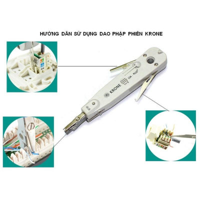 Dao phập phiến Krone Tool nhấn mạng điện thoại Krone LSA Plus, Dụng cụ nhấn cáp Krone RJ11 RJ45