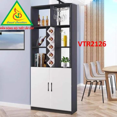 TỦ KỆ TRANG TRÍ KIÊM VÁCH NGĂN VTR2126A - Nội thất lắp ráp Viendong Adv