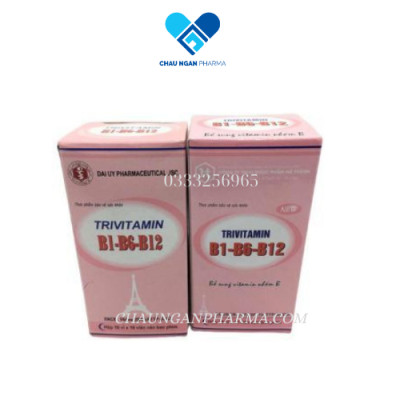 Vitamin 3B - Trivitamin B1-B6-B12 Hộp 100 Viên Nén Đ.Y - Bổ Sung Vitamin Nhóm B Giúp Tăng Cường Sức Đề Kháng