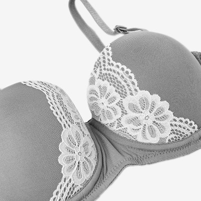 Combo 2 Áo Ngực Cúp Ngang Phối Ren Premium Miley Lingerie BRM02202-11202