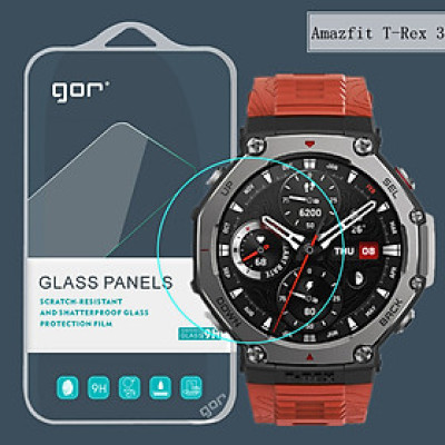 Bộ 3 Miếng Dán cường lực GOR cho Smartwatch Amazfit T-Rex 3 - Hàng Chính Hãng