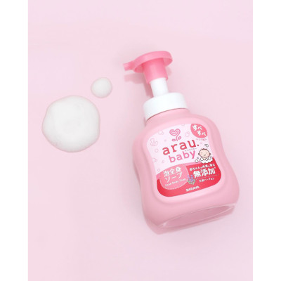 Bọt tắm gội thảo mộc cho bé Arau Baby - Bình 450ml