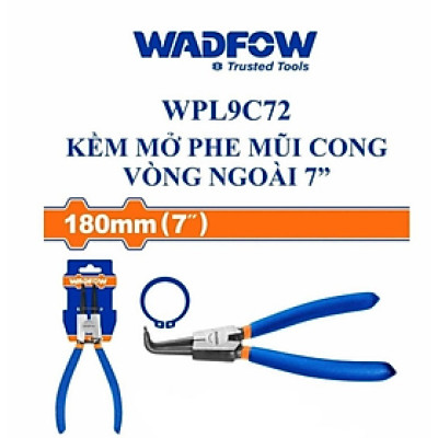 KỀM MỞ PHE MŨI CONG VÒNG NGOÀI 7" WPL9C72 WADFOW - HÀNG CHÍNH HÃNG