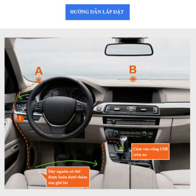 Bộ Hiển Thị Tốc Độ HUD G20 Sử Dụng GPS | Bộ Hiển Thị Tốc Độ Sử Dụng GPS Cắm Cổng USB Tiện Dụng, Dễ Lắp Đặt, Dùng Được Cho Đa Dạng Loại Xe
