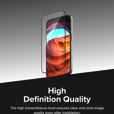 Bộ 2 Miếng Dán cường lực kèm khung dán RINGKE Easy Slide Tempered Glass cho iPhone 15 Pro Max_ Hàng chính hãng