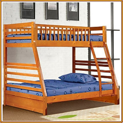 Giường 2 tầng gỗ trên 1m, dưới 1m4 Nội Thất juno sofa