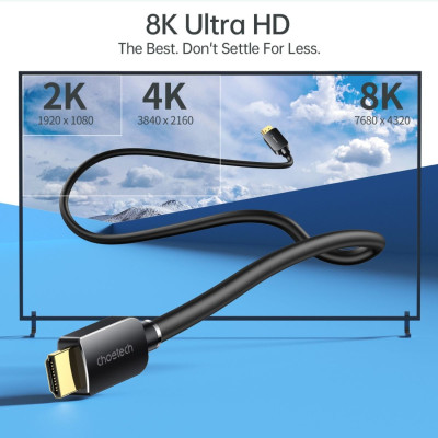 Cáp CHOETECH XHH-TP20 HDMI sang HDMI 8K@60Hz dài 2m (hàng chính hãng)