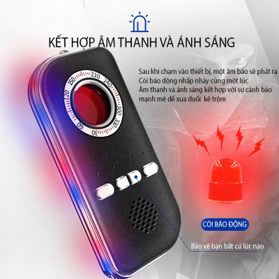 Máy Dò Camera Quay Trộm, Còi Báo Động Chống Trộm Cao Cấp K300 - Hàng Nhập Khẩu