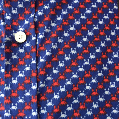 Áo sơ mi cộc tay nam công sở Aligro hoạ tiết con cua dáng Custom ALGS-C86 ( SIZE M)