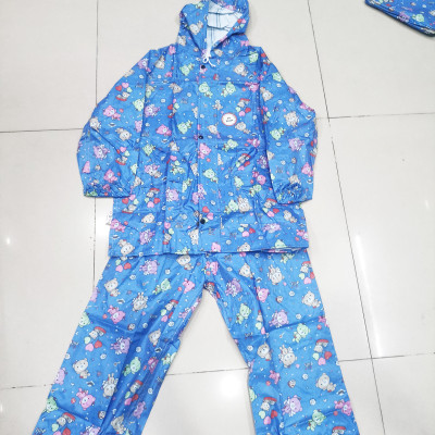 Bộ Áo Mưa Trẻ Em Vải Dù Hoạt Hình Cho Bé Từ 3-5 Tuổi, Áo Mưa Trẻ Em Cute