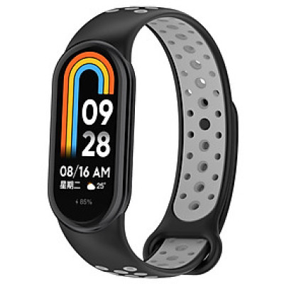 Dây đeo Silicone Sporty thay thế cho Xiaomi Mi Band 8 / Xiaomi Mi Band 9 / Xiaomi Mi Band 10 - Hàng Chính Hãng