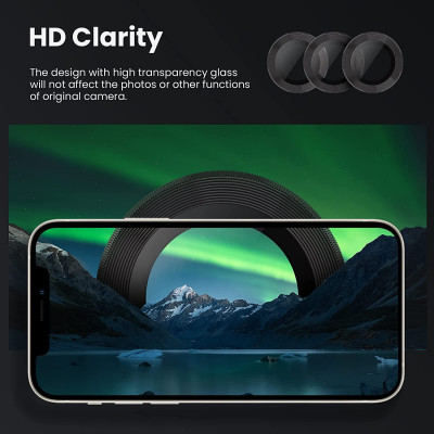 Kính Cường Lực cho Camera Lens MIPOW DIAMONDSHIELD Chống Va Đập MATALLIC + TITANIUM ALLOY Dành Cho iPhone 14 / 14 Plus_ Hàng Chính Hãng