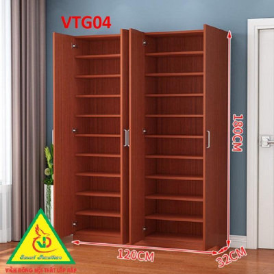 Tủ Giày Hiện Đại Nhiều Ngăn Để Giày, Tiết Kiệm Diện Tích VTG04 - Nội thất lắp ráp Viendong Adv