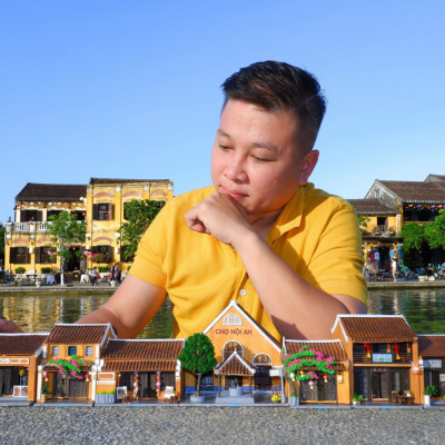 Mô Hình Tự lắp ráp DIY- Hội An-Thế Giới Tí Hon-HA164-07 HIỆU TRANH