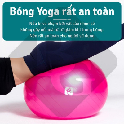 [KHÔNG KÈM BƠM] Bóng Tập Yoga 85cm-Bóng Tập Thể Hình- Hàng Cao Cấp Chính Hãng  (hàng nhập khẩu)