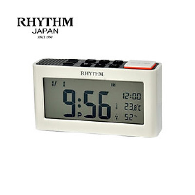 Đồng hồ Rhythm LCT101NR03 – KT 15.6 x 8.5 x 4.4cm / 245g. Vỏ nhựa. Dùng Pin