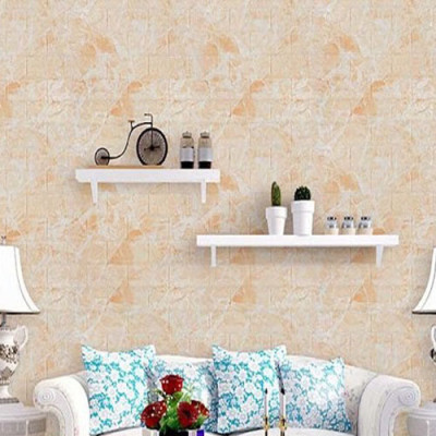 Bộ 10 Tấm Xốp Dán Tường 3D Vân Đá Vàng Đẹp, Sang Trọng 