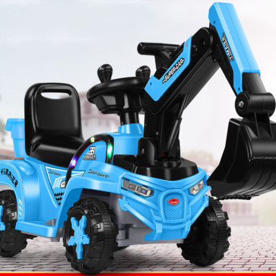 Xe điện trẻ em, xe cẩu điện cho bé TILO KIDS TLK-7399 có đèn nhạc, cần điều khiển tay xúc bằng điện