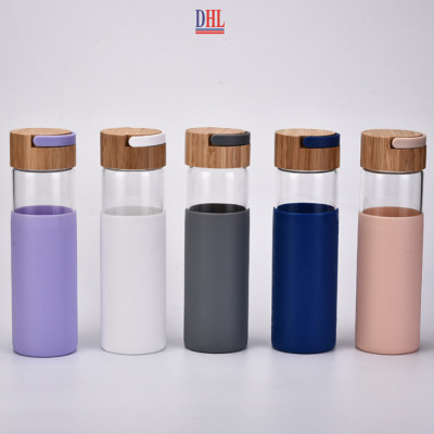 Bình đựng nước thủy tinh nguyên sinh an toàn Mitomo 500ml - Hàng chính hãn