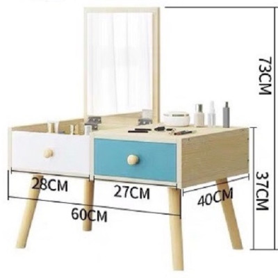 BÀN TRANG ĐIỂM MINI - BÀN TRANG ĐIỂM NGỒI BỆT GỖ CAO CẤP LÕI XANH KHÁNG ẨM