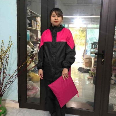 Bộ quần áo mưa vải dù chống thấm tuyệt đối