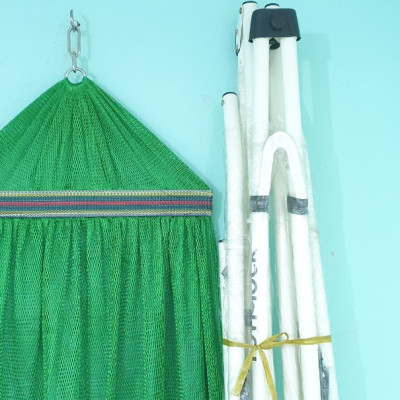 Bộ võng xếp BAN MAI: sơn tĩnh điện và lưới thép số 9 (Giao màu ngẫu nhiên)