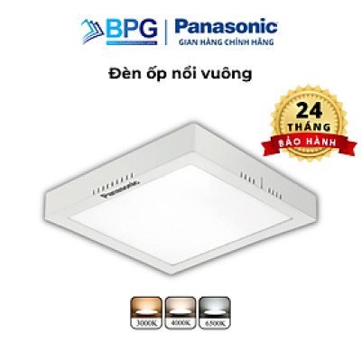 Đèn ốp trần nổi Vuông Panasonic Surface Mounted Công suất 6W,12W,18W,24W