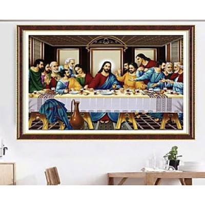 Tranh thêu kín Bữa tiêc ly VS8165, kích thước 105 x 75 cm