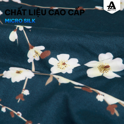 Mền Chần Microfiber - Lông Vũ Nhân Tạo Mềm Mại Mirco Silk Cao Cấp White Sakura A2Z Home