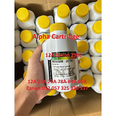 Combo 5 chai Mực nạp 12A 26A 76A 87A 05A 80A 49A 53A dành cho Canon 2900 223dw 226dw 041/057/052/303/308/315/319 Hàng chính hãng Alpha Cartridge