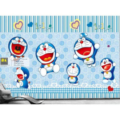 Tranh dán tường 3d Doremon - ép kim sa - có sẵn keo TB75