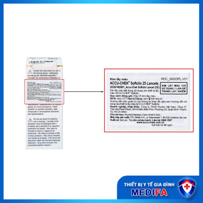 Hộp 25/50 que thử đường huyết Accu-Chek Instant Chính Hãng Roche, Có Tem Niêm Phong, Nhãn Phụ Tiếng Việt